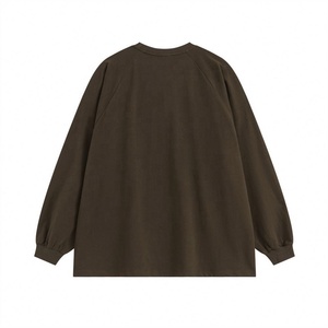 2024 Streetwear 2 Tone <b>Tshirt</b> Cotton Femme Printing Custom <b>Long</b> Sleeve Tee Shirt - Product Image 3