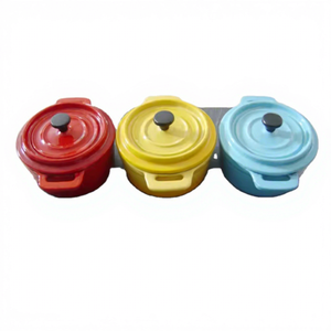 Casseroles à soupe <span class=keywords><strong>émaillée</strong></span>s en <span class=keywords><strong>fonte</strong></span> de taille mini prix d'usine Offre Spéciale - Product Image 1