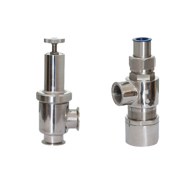 Safety Valve Sanitary Spring Loaded Safety Valve 304/316L SS | Food ...
