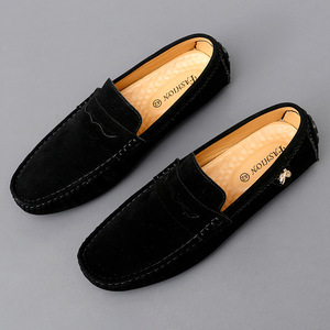 Mocassini da Uomo in Pelle Scamosciata, Nuove <span class=keywords><strong>Scarpe</strong></span> da Passeggio alla Moda, Comode <span class=keywords><strong>Scarpe</strong></span> Basse da Guida, Stile Classico Originale, <span class=keywords><strong>Scarpe</strong></span> Casual da Uomo - Product Image 1