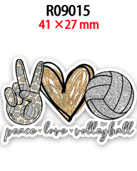 50 Uds. Diseños personalizados de amor de la paz resina plana centro de artesanía decorativo con parte posterior plana para lazos - Product Image 4