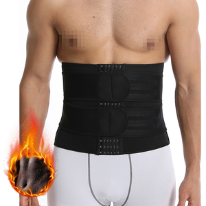 Ceinture de sudation amincissante pour hommes, double compression abdominale, effet sauna, gaine de maintien de la taille - Product Image 1