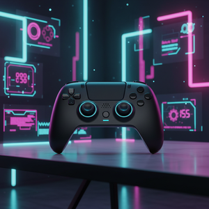 <span class=keywords><strong>Meilleur</strong></span> joystick de jeu PC 2024, gyroscope six axes, moteur de vibration, <span class=keywords><strong>manette</strong></span> de jeu P4 sans fil, connexion BT - Product Image 1