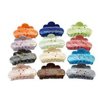 Pince à cheveux en acrylique personnalisée ZOYU, design créatif, signes du zodiaque, épingle à cheveux incrustée de diamants, accessoires pour cheveux nuage pour femmes
