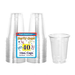 Gobelet en plastique transparent jetable pour boba avec couvercle, logo personnalisé imprimé, 12, 16, 18, 20, 24, 32 oz - Product Image 3