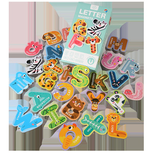 Adesivi per frigorifero magnetici morbidi transfrontalieri giocattoli da disegno cognitivo alfanumerico per bambini giocattoli Puzzle per asilo - Product Image 3