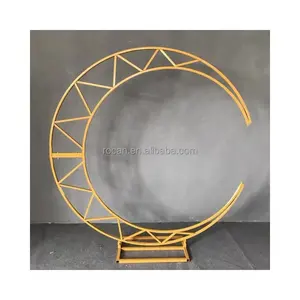 Moon Arch Frame And Flowers Backdrop For Wedding Decoration