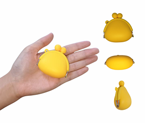 <span class=keywords><strong>Portamonete</strong></span> in Silicone Alimentare Stampato a Iniezione Resistente alle Cadute, Custodia Portatile per Auricolari con Logo e Stampo Personalizzati - Product Image 2