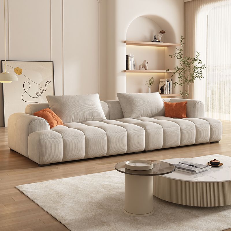 Soft Corduroy Rice White