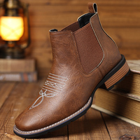 Bottes Chelsea pour hommes 2026 - Style britannique décontracté à coupe basse pour l'automne et l'hiver