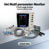 Moniteur de signes vitaux des animaux haute précision pour USI/UCU, moniteur vétérinaire multiparamétrique portable prêt à être expédié