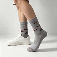 Chaussettes Jacquard Personnalisées Jetables OEM en Coton Doux Respirant avec Logo sur le Bas
