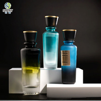 Flacon diffuseur de parfum à rayures verticales personnalisé OEM, directement de l'usine, 50ml 100ml 180ml avec espace pour étiquette