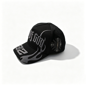 En stock Gorra de béisbol personalizada de 5 paneles con visera ancha de gamuza tipo camionero X CT con diamantes de imitación cromados Baez <span class=keywords><strong>Capsa</strong></span> - Product Image 4