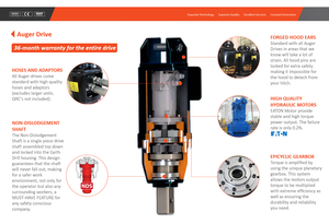 Ray rea2000 nhỏ gọn Skid chỉ đạo Trái Đất Auger khoan bài lỗ Digger với động cơ động cơ Gear-Drive tập tin đính kèm bao gồm - Product Image 5