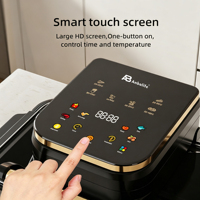 Freidora de Aire sin Aceite Anbolife al por Mayor, 9L, Pantalla Táctil, 9 Menús, 1700W, Tapa de Cristal, Cesta Antiadherente, Protección contra Sobrecalentamiento, OEM/ODM