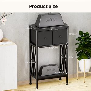 Support d'<span class=keywords><strong>aquarium</strong></span> de bureau à domicile noir robuste support de réservoir de poissons avec armoire de rangement de prise de courant tortue réservoir Reptile Terrarium - Product Image 5