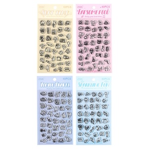 Sello de Silicona Transparente Yuanqi Qu Lu, Estilo Vintage, para Pequeños Objetos, Diario, Manualidades, Impresiones Divertidas con Temas de <span class=keywords><strong>Comida</strong></span> y Viajes - Product Image 5