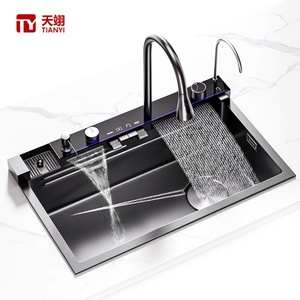 High Quality Smart LED Digital Display <b>Kitchen</b> <b>Sink</b> Multifunctional Modern Waterfall Stainless Steel Smart <b>Kitchen</b> <b>Sink</b> - Product Image 1