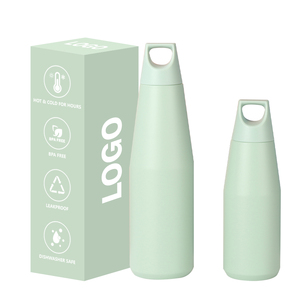 Mug isotherme 304 avec logo personnalisé, 580/1080 ml, gourde isotherme, bouteille d'eau de sport, thermos en acier inoxydable avec poignée - Product Image 1