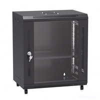 Porte grillagée en métal petite armoire réseau à montage mural 12U 12U 19 pouces boîtier de câblage télécom données boîte murale Mini support de serveur