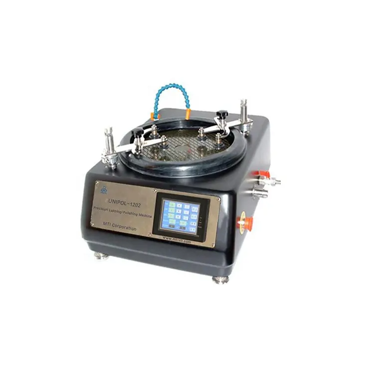 12" Precision Auto Lapping Polishing Machine Metallographic grinder polisher with Two 4" Work Stations for semiconductor wafer