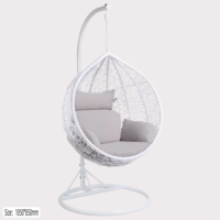 Fauteuil suspendu en forme d'œuf double personnalisable, fauteuil suspendu en forme d'œuf double, nid d'oiseau, fauteuil suspendu en rotin pour jardin, fauteuil suspendu pour bébé, cocon