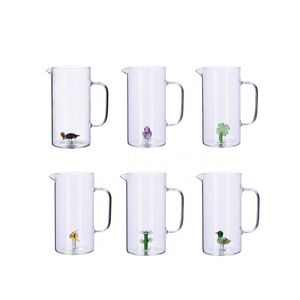 Caraffa in Vetro con Figura 3D 1.2L 6 Modelli a Scelta Set per Servire Bevande - Product Image 1