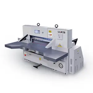 LKS137Q High Quality Hydraulic Worm Gear Driving Guillotine Digital Display Sheet Cutter For Paper