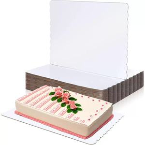 Hình chữ nhật Bánh Hội Đồng Quản trị vỏ sò bánh bảng tráng miệng cơ sở quý tấm hình chữ nhật bánh cơ sở cho pizza, bánh ngọt thực phẩm khay - Product Image 4