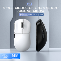 Souris de jeu légère à trois modes PAW 3311 Souris à macro personnalisée Conception antidérapante et anti-transpiration