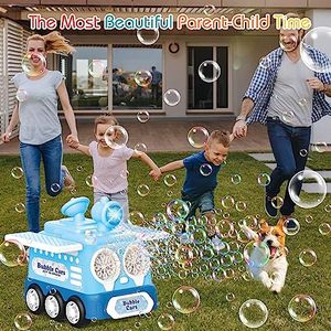 Vente chaude Automatique Savon Bulles Maker Souffleur Pour Enfants En Plein Air Jouet En Plastique Dessin Animé Voiture Enfants Machine À Bulles Avec Lumière - Product Image 6