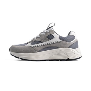 Chaussures de jogging pour hommes, nouveau style, respirantes, avec empeigne en mesh, semelle épaisse, chaussures de sport décontractées, collection printemps. - Product Image 5