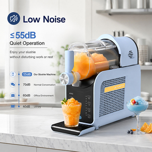 Machine à slushie électrique automatique 2-en-1 pour la maison, crème glacée et slush sans glace, refroidissement rapide, capacité 1,8 L, anti-gel - Product Image 5