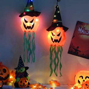 Halloween ngoài trời treo trang trí đèn lồng bí ngô ma Đèn Dây đèn trang trí sắp xếp cảnh đầy màu sắc - Product Image 5