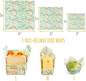 Bolsas de envoltura y producción de cera de abejas, malla de algodón orgánica, ecológica, reutilizable, cera de abejas, almacenamiento de alimentos, sándwich lavable sin residuos - Product Image 6