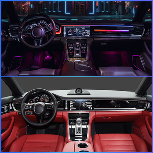 Kit d'éclairage ambiant LED RGB TMPRO Dynamic Light Shadow pour Porsche Panamera 2017-2021, éclairage d'ambiance professionnel pour l'intérieur de la voiture - Product Image 2