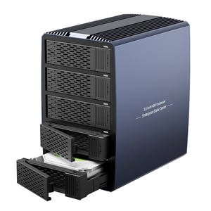 Boîtier RAID SATA 5 baies 5 Gbit/s USB-C avec clonage hors ligne RAID0/1/3/5/10 pour disques durs et SSD 2,5/3,5 pouces, boîtier en aluminium - Product Image 1