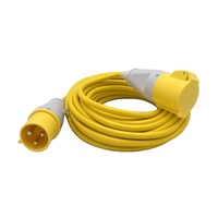 Câble d'extension industriel CEE/IEC 16A 110V 2P+E, cordon d'alimentation, IP44, câble PVC H05VV-F