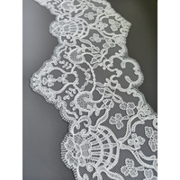 Tissu tricoté 100% polyester à fines rayures transparentes brodées de 16 cm pour robes de filles, vêtements de mode et textiles de maison