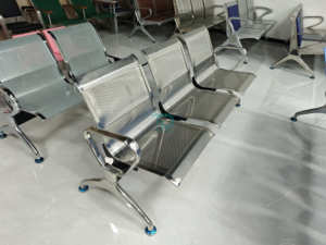 Chaise d'attente en acier inoxydable neuve de Foshan, vente directe d'usine, 1, 2 ou 3 places, pour aéroport, hôpital, banque, clinique, bureau, médical - Product Image 2