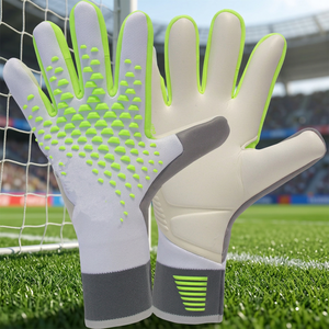 Gants de gardien de but de football unisexes en cuir imperméables et respirants à fermeture à lacets pour l'extérieur – Vente en gros - Product Image 3