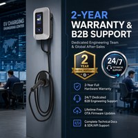 Chargeur mural pour véhicules électriques OCPP1.6 AC, puissance optionnelle 7/11/22 kW, écran tactile 5 pouces, WiFi Bluetooth, scénarios domestiques et commerciaux