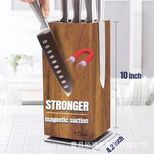 Portacuchillos Magnético Multifuncional Giratorio de 360 Grados de Madera, Almacenamiento Universal para Cuchillos de Cocina, Magnético de Doble Cara - Product Image 4
