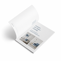 Impression de brochures personnalisées en papier kraft A4 avec reliure à point de selle, impression numérique et couverture rigide pour la promotion d'entreprise