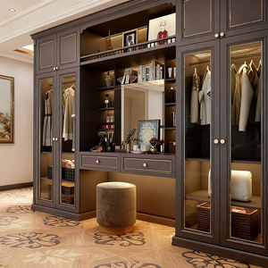 Armoires de chambre à coucher en bois modernes BOSNiE, design personnalisé, écologiques, faciles à assembler, armoire portable, placard de rangement - Product Image 2