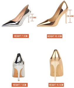 Escarpins argentés sexy et élégants à bout pointu, tendance, grande taille 43, pour femmes - Product Image 2