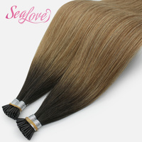 Extensions de cheveux humains I-Tip en gros, 100% cheveux humains vierges russes Remy, double tirage, cuticules alignées, qualité usine