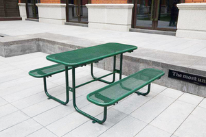 Arlau Bancs de <span class=keywords><strong>table</strong></span> de pique-nique d'extérieur en métal trempé thermoplastique - Product Image 3