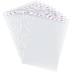 Self <b>Sealing</b> Cellophane <b>Bags</b> 6x9 Inches 200 Pcs Clear Resealable Packaging <b>Bags</b> for Storage - Product Image 1